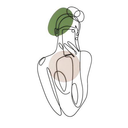 3D svart metallväggpanel – Flicka med telefon, 40x80 cm