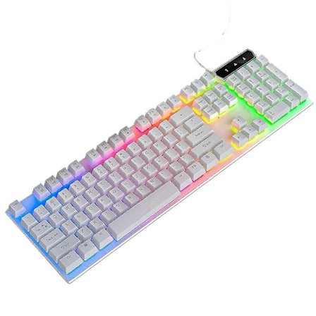 LED Bakgrundsbelyst USB Gaming Tangentbord Mode Mekaniskt Tangentbord Gaming Tangentbord Trådbundet