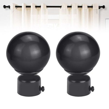 Rautatankojen päätykappaleet 26–28 mm pyöreät verhotangon päät ruosteenkestävät verhotangon koristeet kestävät haalistumattomat ruuveilla toimistoon 