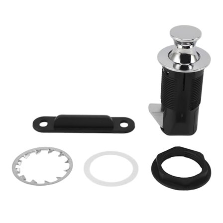 Innebygd skapdørlås trykk for å åpne lås RV yacht møbelskaps veggskap skuffe knapplås anti-feilmanøvrering rundt lokk