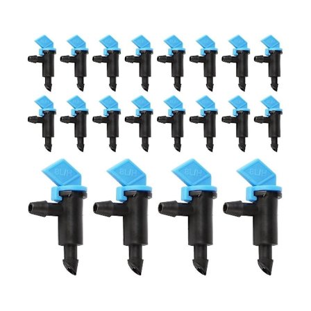 200 st 2 droppbevattningsmunstycken, 8l/h trädgårdsflaggbevattningsdropp inbyggda vatten droppmunstycken