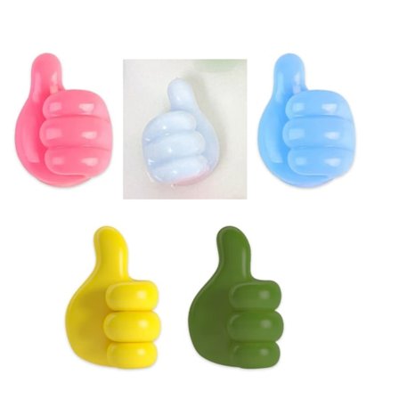 5 stk. Kabelklips Organizer Tommel Selvklæbende Kabelopbevaring