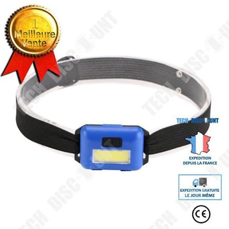 TD Camping Pannlampa Ficklampa Utomhus Lykta Lampa LED 3 Mode AAA Spotlight Pannlampa Camping Justerbar Blått Ljus