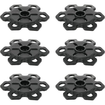 6 stk Trekkingstav-spisser - Erstatningsspisser for Vandrestav, Skistav - Snøflak-kurv, Mud-kurv, Pulverkurv, Gummiføtter - Tilbehør