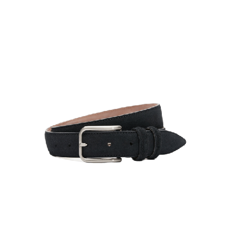 John Henric Suede Belt Skärp Herr Svart 105