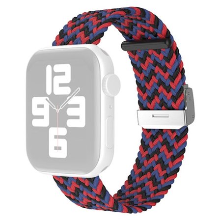 Apple Watch (45 mm) klockarmband i cool nylon - Kamouflage Röd