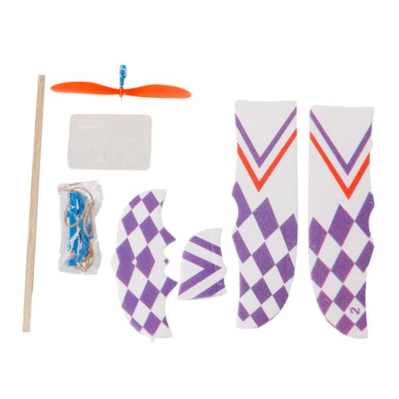 Gummibåndsdrevet svævefly Flyvende fly Flymodel DIY Montage Legetøj Kid Gift