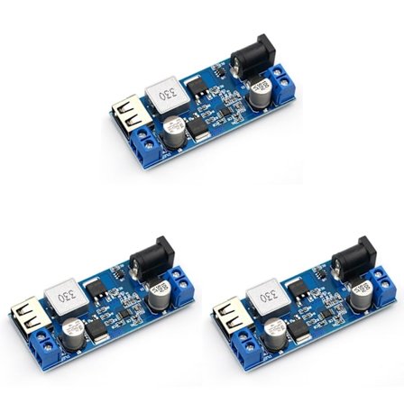 24V/12V til 5V 5A DCDC spenningsregulatorkort for flere strømadaptertyper