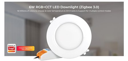 SYNERGY 21 LED Panel Rund 6W RGB-WW (RGB-CCT) mit Zigbee 3.0 und 2,4G *Milight/Miboxer*