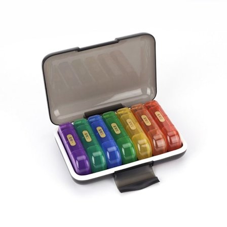 Case , lääkepakkaus, lääketablettiannostelija