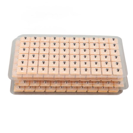 600 stk akupressur øreperler massasje akupunktur trykkstimulering pasta stein nål øre teller