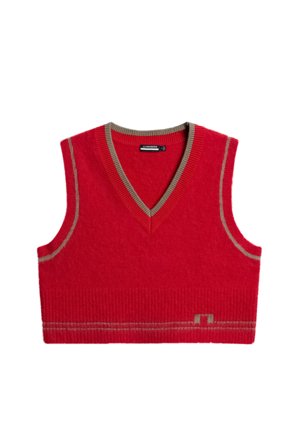 J.Lindeberg - Golf - Noelle Knitted Vest - Red - Woman - XL