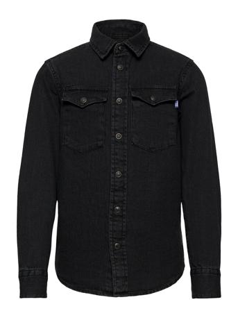 Jjesheridan Shirt L/S Jr Skjorta Svart Jack & J S