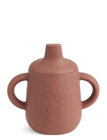 Nuuroo Aiko Silicone Cup With Sippy Lid - Pink - ONE SIZE