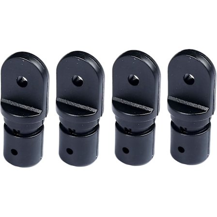 1 Tomme Topbeslag Hardware Øje Endekappe 4stk (Indvendig til 1 Rundt Rør)