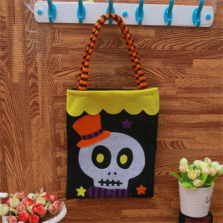 Halloween Bärbar Godispresentpåse Pumpkin Ghost Snack Förvaring B