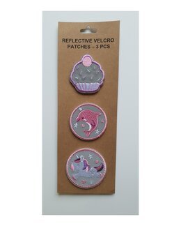 Reflektierende Klettverschlüsse 3-er Pack