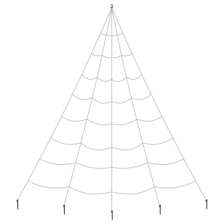 Utomhus Spindelnät Vitt