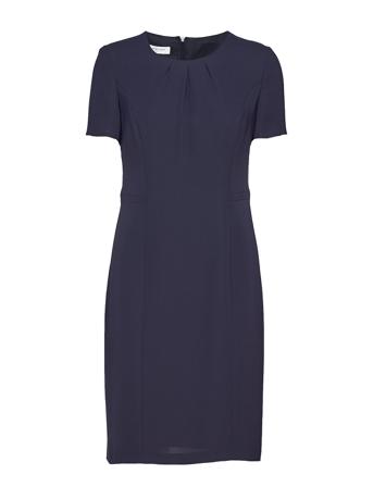 Dress Woven Knælang Kjole Navy Gerry Weber