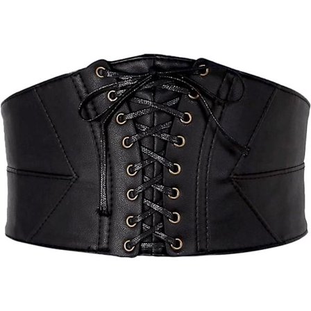 Brett midjebälte vintage höftbälte stretchbälte slipsbälte bunt PU-läderband midjebälte kvinnor