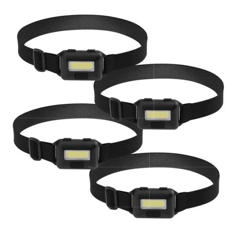 4-pack LED pannlampa ficklampa för vuxna och barn COB Flood Lig blå