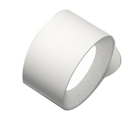 Vegglampe USB, oppladbar USB-batteri vegglampe, varmt/naturlig/hvitt lys, 3 lysstyrkenivåer, berøringskontroll White-hao