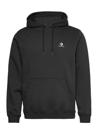 Standard Fit Left Chest Star Chev Emb Classic Hoodie Bb Hoodie Svart Converse