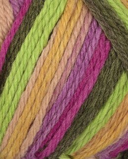 Garn Viking Raggen Rosa/grønn multi - Viking of Norway