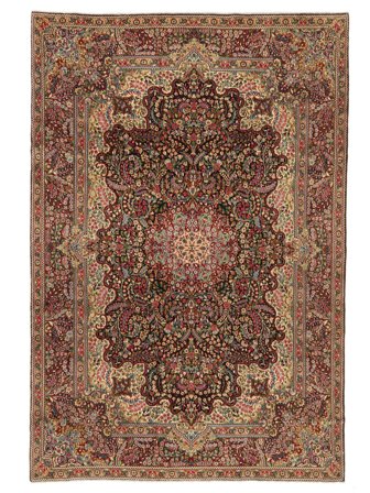 240X357 Tapis D'orient Rawar Sherkat Marron/Rouge Foncé (Laine, Perse)