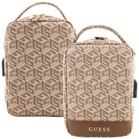 Guess GUHBHGCFSEW Organizer bag - brun GCube Stripe