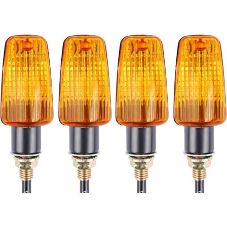 4 stk. motorcykel blinklys 12V vandtæt universal til motorcykel scooter quad cruiser terræn