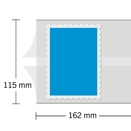 Leuchtturm HAWID - Striber til blokke - 162x115 mm - Schaufix - Glasklar - 10 stk