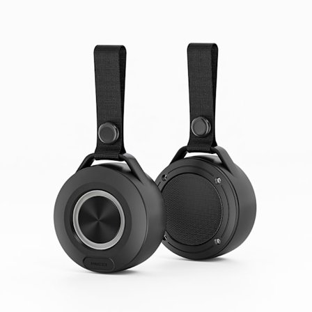 (Musta)1 kpl Mini Bluetooth-kaiutin Vedenkestävä Stereo Subwoofer Wi