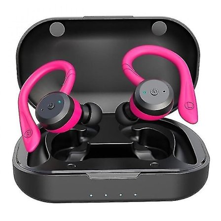 20 tunnin toistoaika Uinti vedenpitävä Bluetooth-kuulokkeet Dual Wear Urheilun langattomat kuulokkeet Tws Earbuds FAN(pink)