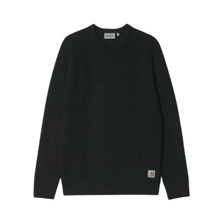 Carhartt Wip, Round-neck Knitwear Czarny, Mężczyzna, Rozmiar: L