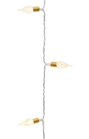 Kaemingk Lyslenke Batteri Vintage-Transparent Varmhvit_50-LED/4,9m