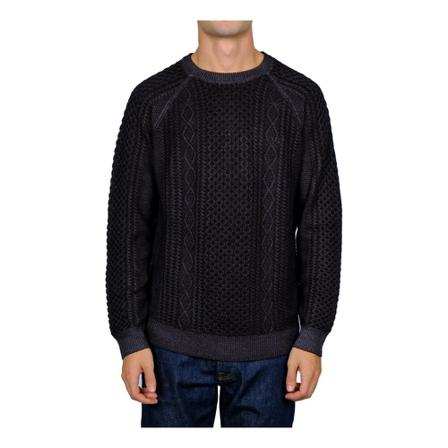 Sun68 Round-neck Strik Sort, Herre Strik
