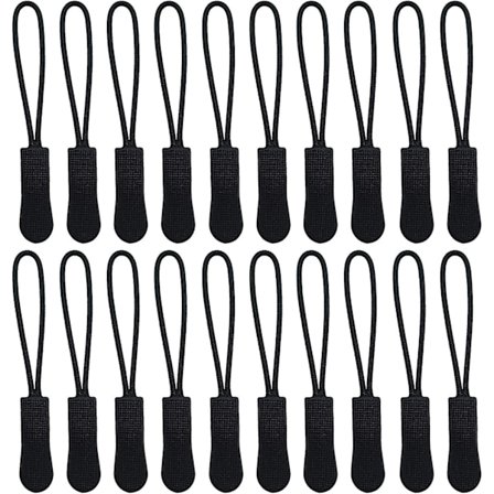 20 stk. Lynlås Træk Udskiftning, Lynlås Træk Snor Forlænger Hjælper Fix Til Rygsæk, Håndtaske, Bagage, Pung, Tøj, Jakke, Sko, Støvle, Handsker, Fi