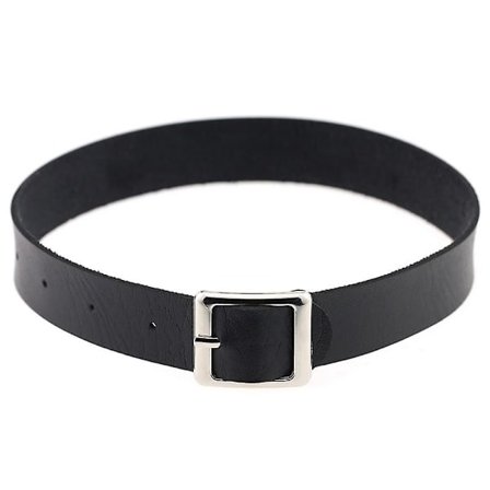Halsband Punk Retro Faux Läder Spänne Choker Halsband För Dejting