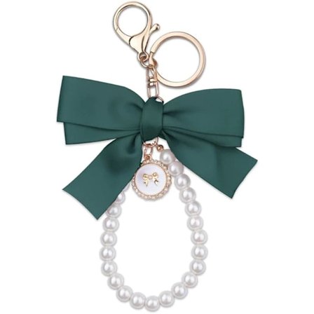 Perleroset Nøglering til Kvinder Piger Armbånds Nøglering til Bilnøgler Taske Tilbehør Charms til Håndtasker Tasker Nøglevedhæng