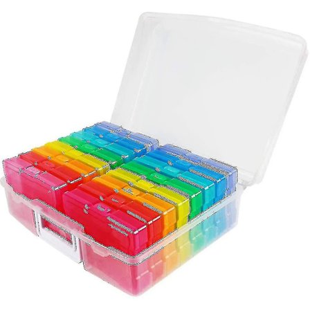 Läpinäkyvät 4" x 6" valokuvien säilytyslaatikot - 16 sisäistä valokuvaorganisaattoria Valokuvien säilytyskotelot Laatikko valokuville--