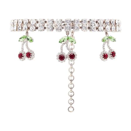 Alessandra Rich, Necklace Faba 2758 Grijs, Dames, Maat:ONE Size