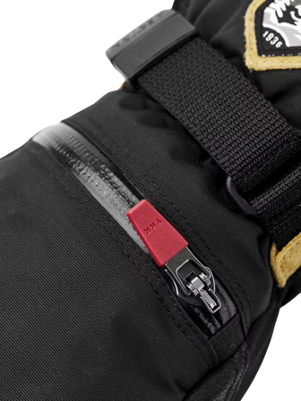Hestra CZone Mountain 5 Finger Black - Fingerhansker
