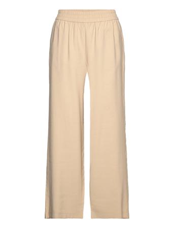 Vmcarmen Hr Wide Pull-On Pant Noos Bottoms Trousers Wide Leg Beige Vero Moda