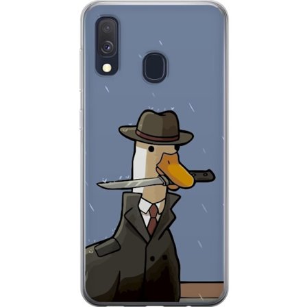 Kompatibelt Mobilskal till Samsung Samsung Galaxy A40 Anka med kniv