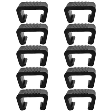 10 stk. Havemøbelklemmer i Kunstrattan Fleksible Skridsikre Sofakoblinger til Rattanmøbler Sofa