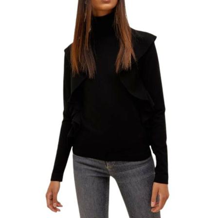 Liu Jo, Turtlenecks Zwart, Dames, Maat:L