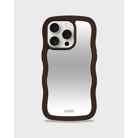 holdit iPhone 15 Pro Skal Wavy Chocolate/Mirror