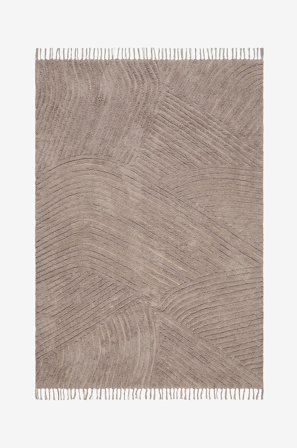KM Home - Bomuldstæppe Marocko - Brun - Bomulds- & kludetæpper - 160X230 - Fra Homeroom