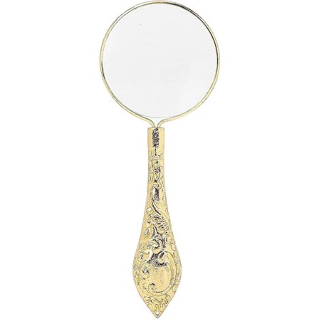 Läsglas, Vintage Metallhandtag Klassiskt Förstoringsglas, Antik Förstoringsglas